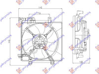 VENTILATOR ASSY RADIATOR FARA TURBO BENZINA, SUBARU, SUBARU FORESTER 08-12, 770006440