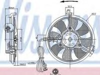 Ventilator clima AUDI A6 4B2 C5 NISSENS 85519