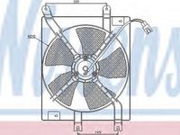 Ventilator clima CHEVROLET LACETTI J200 NISSENS 85356