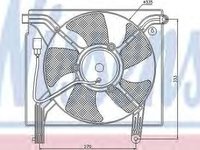 Ventilator clima DAEWOO NUBIRA limuzina KLAJ NISSENS 85360