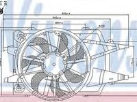 Ventilator clima FORD FOCUS limuzina DFW NISSENS 85342