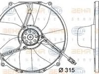 Ventilator clima MERCEDES-BENZ S-CLASS cupe C140 HELLA 8EW351034771