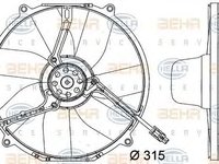 Ventilator clima MERCEDES-BENZ SL R129 HELLA 8EW 351 034-771