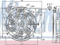 Ventilator clima OPEL ASTRA G combi F35 NISSENS 85186