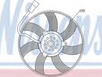 Ventilator clima OPEL OMEGA B combi 21 22 23 NISSENS 85617