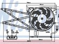 Ventilator clima OPEL VECTRA B combi 31 NISSENS 85017