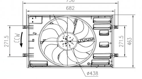 Ventilator Electroventilator GMV GMW Radiator