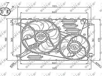 Ventilator Electroventilator GMV GMW Radiator Land Rover Range Rover Evoque L538 2011 2012 2013 2014 2015 Crossover 3-usi 47755