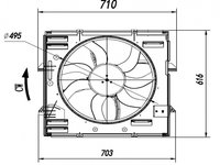 Ventilator Electroventilator GMV GMW Radiator Volkswagen VW Amarok 1 2010 2011 2012 2013 2014 2015 2016 47921