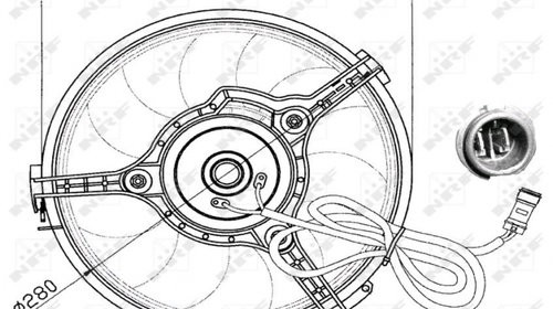 Ventilator Electroventilator GMV GMW Radiator Audi A8 D2/4D 1994 1995 1996 1997 1998 1999 Sedan 4-usi 47023 11-542-335