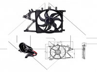 Ventilator Electroventilator GMV GMW Radiator Opel Corsa C 2000 2001 2002 2003 Hatchback 3-usi 1.2 Easytronic (75 hp) 47012 11-542-326