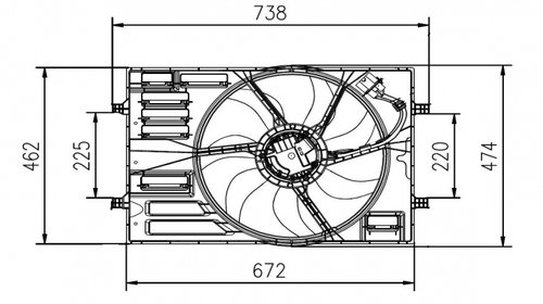 Ventilator Electroventilator GMV GMW Radiator