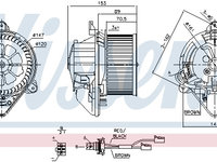 Ventilator habitaclu 87053 NISSENS pentru CitroEn Zx CitroEn Berlingo Peugeot Partner Peugeot Ranch Peugeot Grand