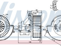 Ventilator habitaclu 87079 NISSENS pentru Opel Astra