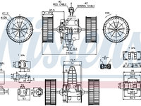 Ventilator habitaclu 87117 NISSENS pentru Bmw Seria 5 Bmw Seria 6