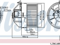 Ventilator habitaclu 87704 NISSENS pentru Alfa romeo Giulietta