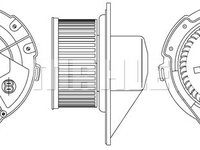 Ventilator, habitaclu (AB172000S BEH MAH) AUDI,SEAT,VW