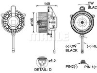 Ventilator, habitaclu (AB278000P BEH MAH) VOLVO