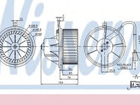 Ventilator, habitaclu AUDI A4 (8D2, B5) (1994 - 2001) NISSENS 87068 piesa NOUA