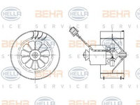 Ventilator habitaclu BMW 3 Touring (E36) - OEM - NRF: NRF34121|34121 - Cod intern: W02749912 - LIVRARE DIN STOC in 24 ore!!!