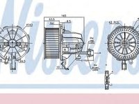 Ventilator habitaclu bord AUDI A5 8T3 NISSENS 87215