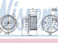 Ventilator habitaclu bord AUDI Q3 8U NISSENS 87034