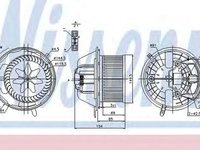 Ventilator habitaclu bord BMW 3 E90 NISSENS 87062