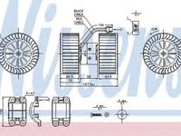 Ventilator habitaclu bord BMW 3 Touring E46 NISSENS 87115