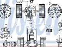 Ventilator habitaclu bord BMW 5 E60 NISSENS 87117 PieseDeTop