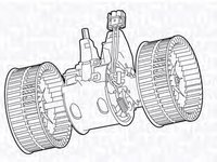 Ventilator habitaclu bord BMW 6 Cabriolet E64 MAGNETI MARELLI 069412707010