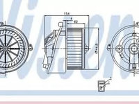 Ventilator habitaclu bord CITROEN JUMPER bus 230P NISSENS 87129 PieseDeTop