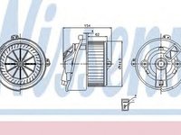 Ventilator habitaclu bord CITROEN JUMPER platou sasiu 230 NISSENS 87129