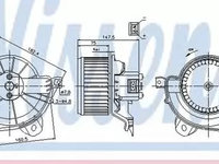 Ventilator habitaclu bord FIAT LINEA 323 NISSENS 87086 PieseDeTop