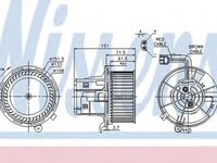 Ventilator habitaclu bord MERCEDES-BENZ E-CLASS cupe C207 NISSENS 87109