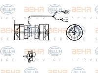 Ventilator habitaclu bord MERCEDES-BENZ VARIO caroserie inchisa combi HELLA 8EW009157741