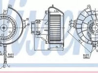 Ventilator habitaclu bord OPEL ASTRA G Cabriolet F67 NISSENS 87081 PieseDeTop