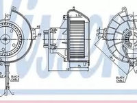 Ventilator habitaclu bord OPEL ASTRA G cupe F07 NISSENS 87081 PieseDeTop