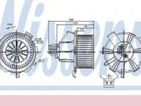 Ventilator habitaclu bord OPEL ZAFIRA B A05 NISSENS 87085