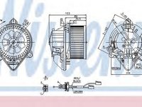 Ventilator habitaclu bord PEUGEOT PARTNER Combispace 5F NISSENS 87053