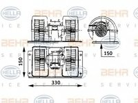 Ventilator habitaclu bord RENAULT TRUCKS Magnum HELLA 8EW009157481