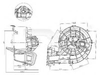 Ventilator habitaclu bord SAAB 9-3 Cabriolet YS3F TYC 525-0001