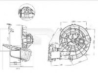 Ventilator habitaclu bord SAAB 9-3 Cabriolet YS3F TYC 530-0001
