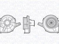 Ventilator habitaclu bord SEAT IBIZA V 6J5 6P1 MAGNETI MARELLI 069412666010