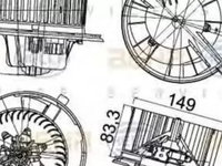 Ventilator habitaclu bord SKODA OCTAVIA 1Z3 HELLA 8EW351043211 PieseDeTop