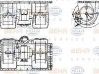 Ventilator habitaclu bord VOLVO FM 12 HELLA 8EW351336141