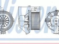 Ventilator habitaclu bord VW CRAFTER 30-35 bus 2E NISSENS 87105 PieseDeTop