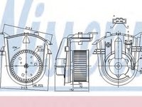 Ventilator habitaclu bord VW GOLF III Cabriolet 1E7 NISSENS 87176