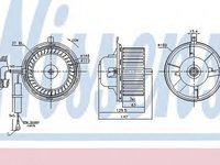 Ventilator habitaclu bord VW GOLF IV Cabriolet 1E7 NISSENS 87404