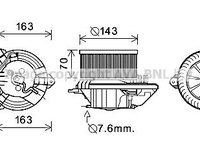 Ventilator habitaclu CN8510 AVA QUALITY COOLING pentru CitroEn Zx CitroEn Berlingo Peugeot Partner Peugeot Ranch Peugeot Grand