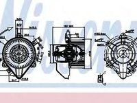 Ventilator, habitaclu FIAT DOBLO Cargo (223) (2000 - 2016) NISSENS 87131 piesa NOUA